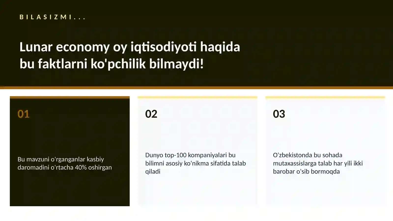 Lunar economy oy iqtisodiyoti 2