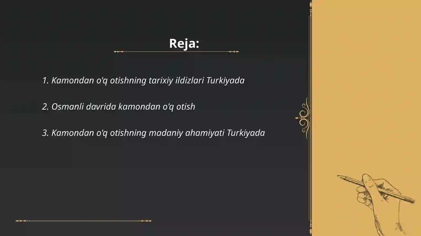 Turkiya Respublikasida kamondan o'q otish sport turini tarixi va rivojlanishi 2