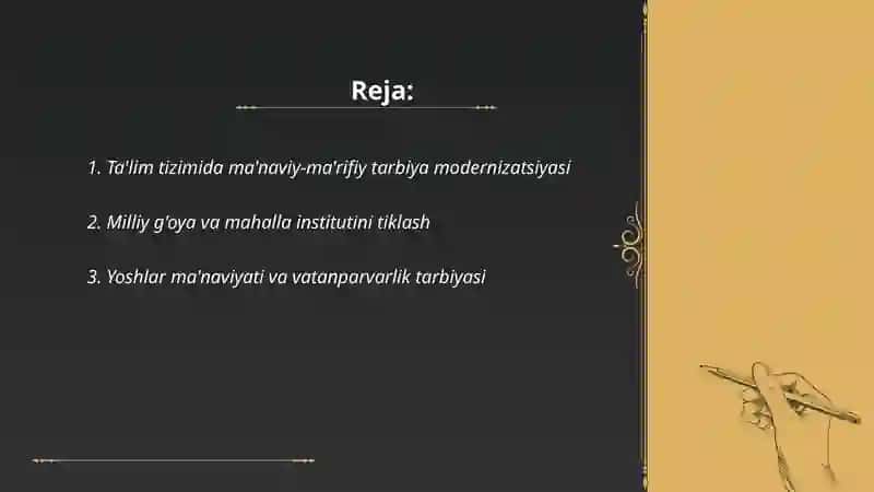 Ta'lim tizimida ma'naviy-ma'rifiy tarbiya modernizatsiyasi 2