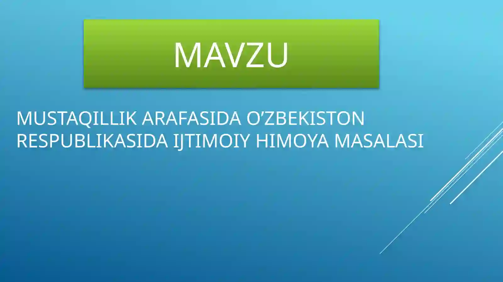 O'zbekistonning eng yangi tarixi 2