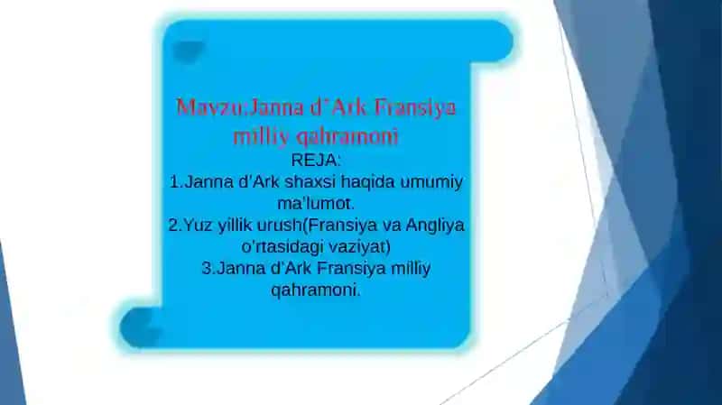 Jannad’Ark Fransiyamilliy qahramoni 2