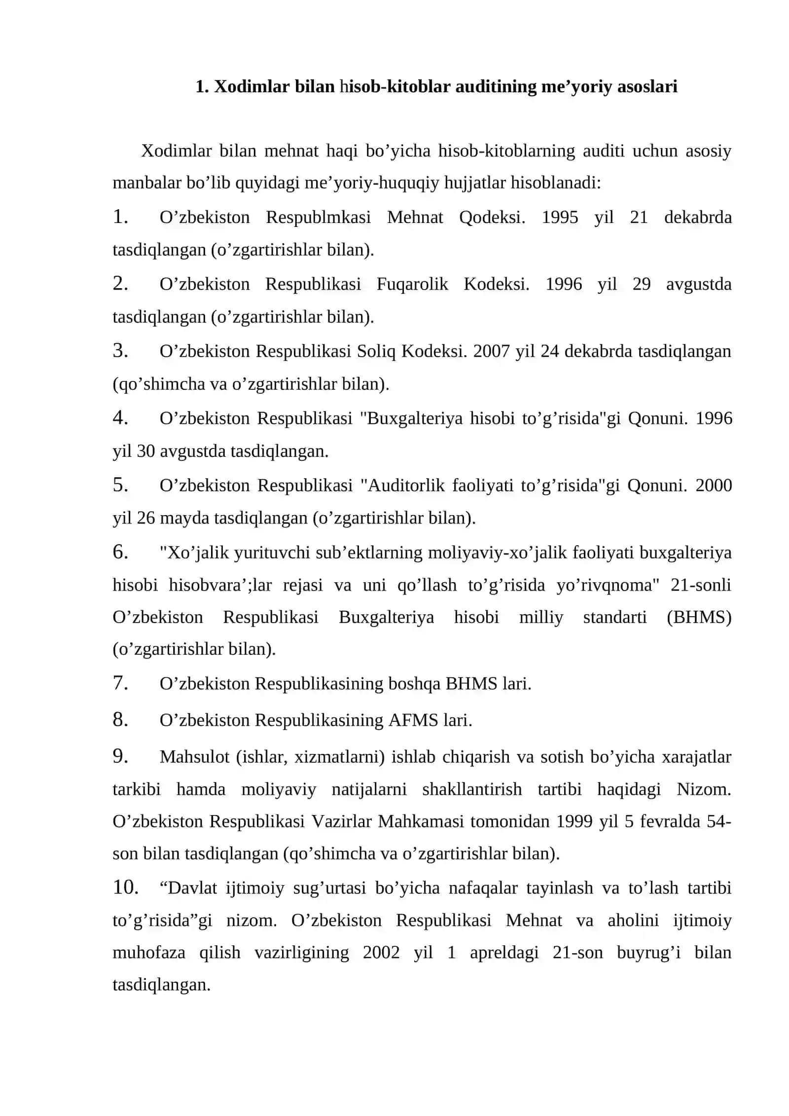 Хodimlar bilan hisob-kitoblar auditi 2
