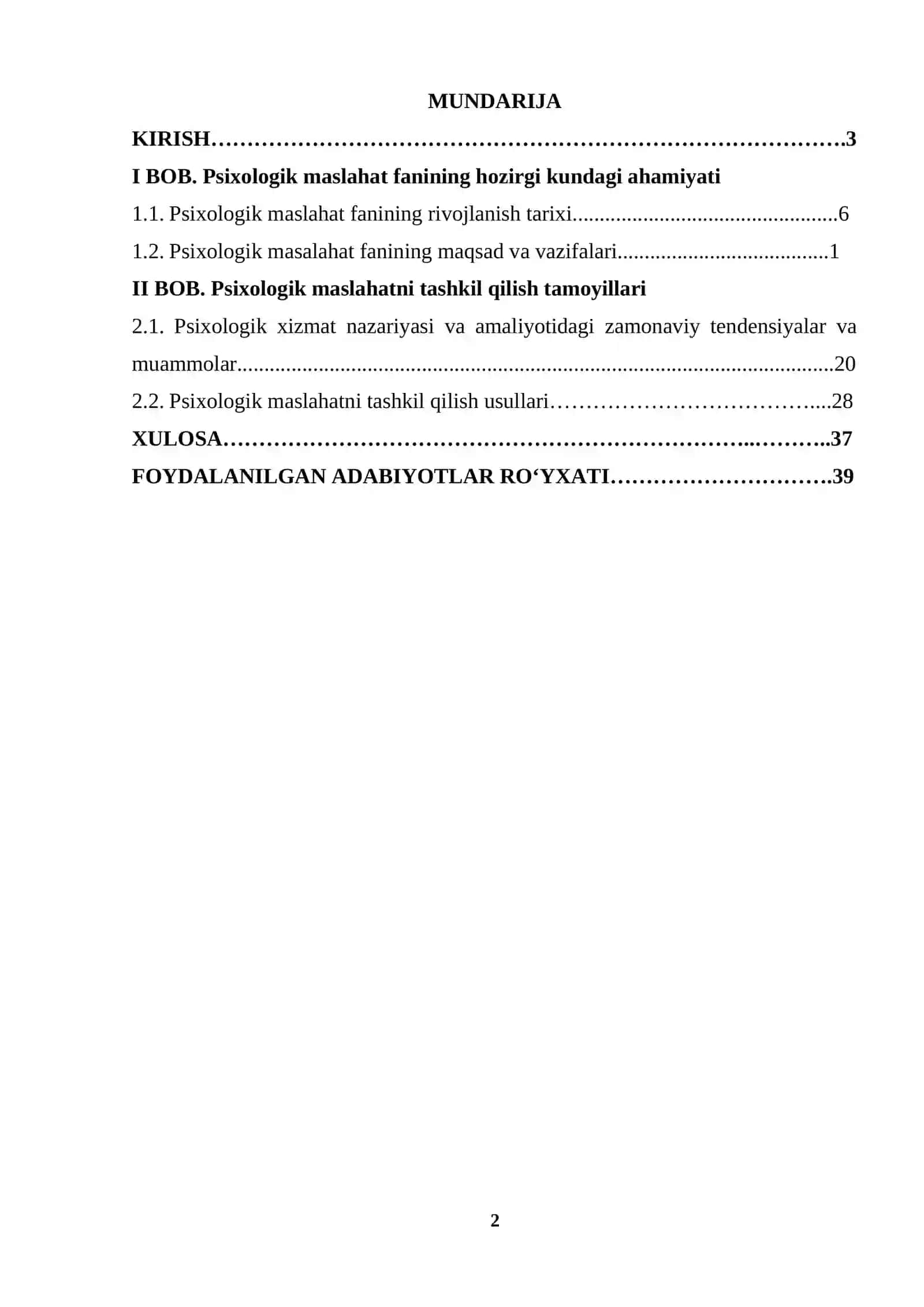 PSIXOLOGIK MASLAHAT FANINING PREDMETI, MAQSAD VA VAZIFALARI 2