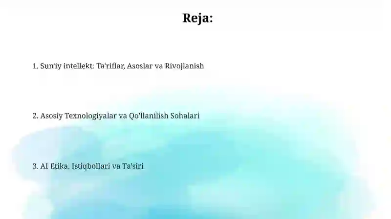 Sun'iy intellekt 2