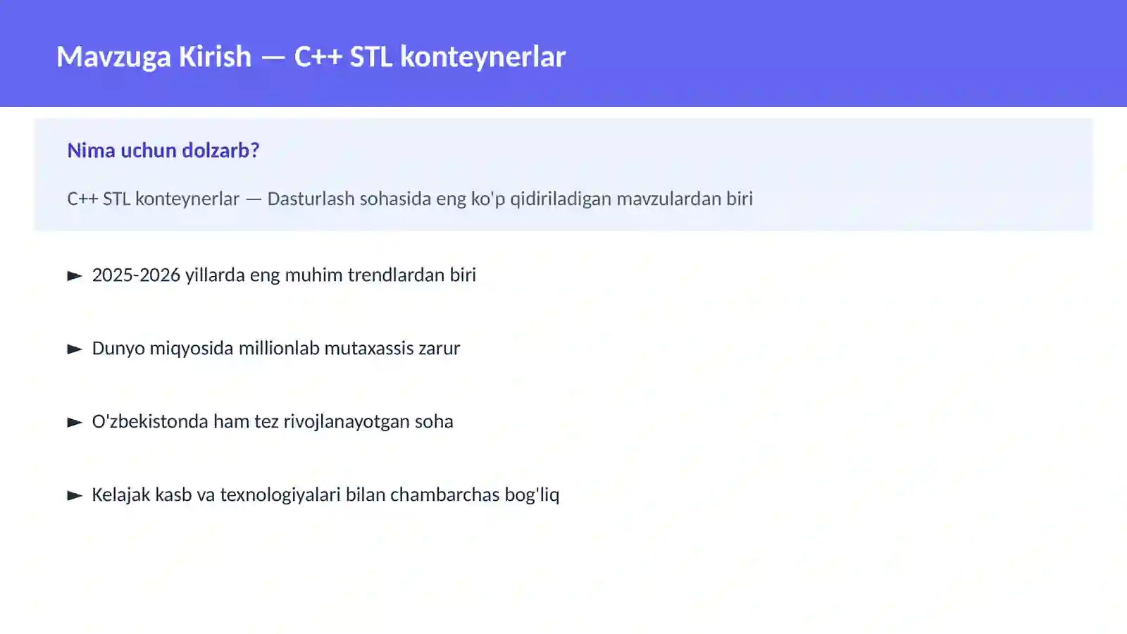 C++ STL konteynerlar 2