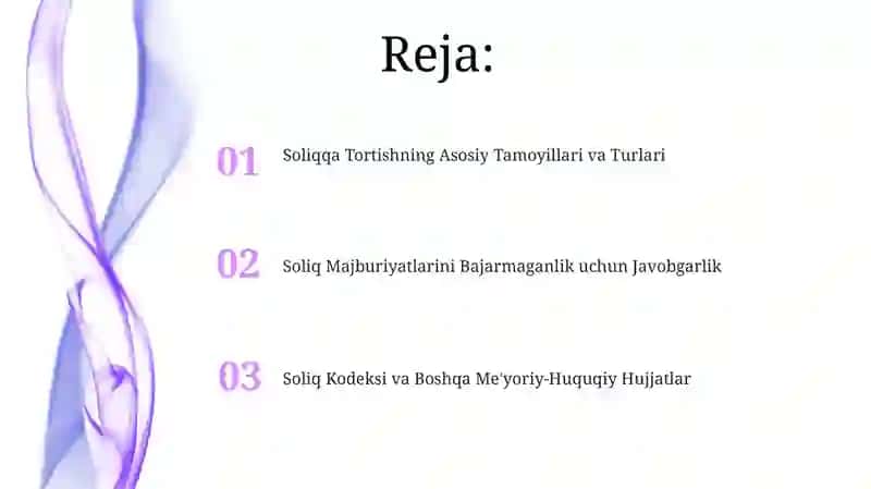 Soliqhuquqibo‘yichao‘zbekistonqonunchiligi 2