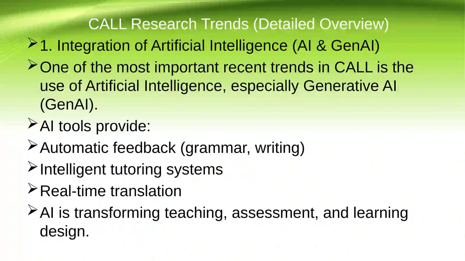 CALL Research Trends 2