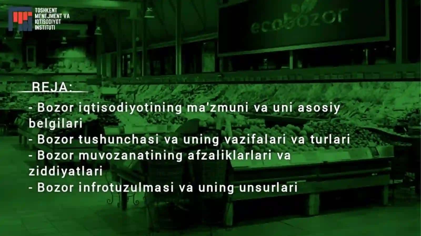Mavzu: O'zbekiston iqtisodiyotini rivojlantirish yo'llari 2