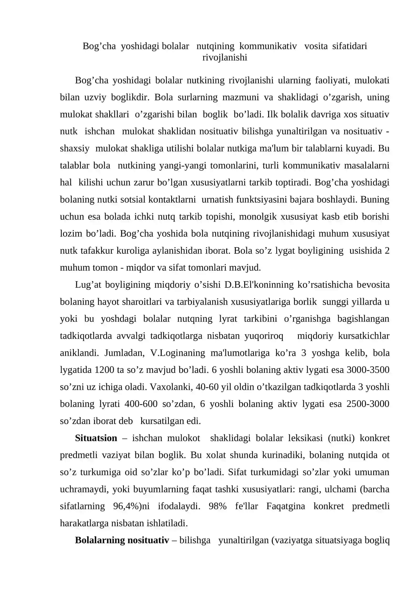 Bog’cha yoshidagi bola nutqining rivojlavishi 2