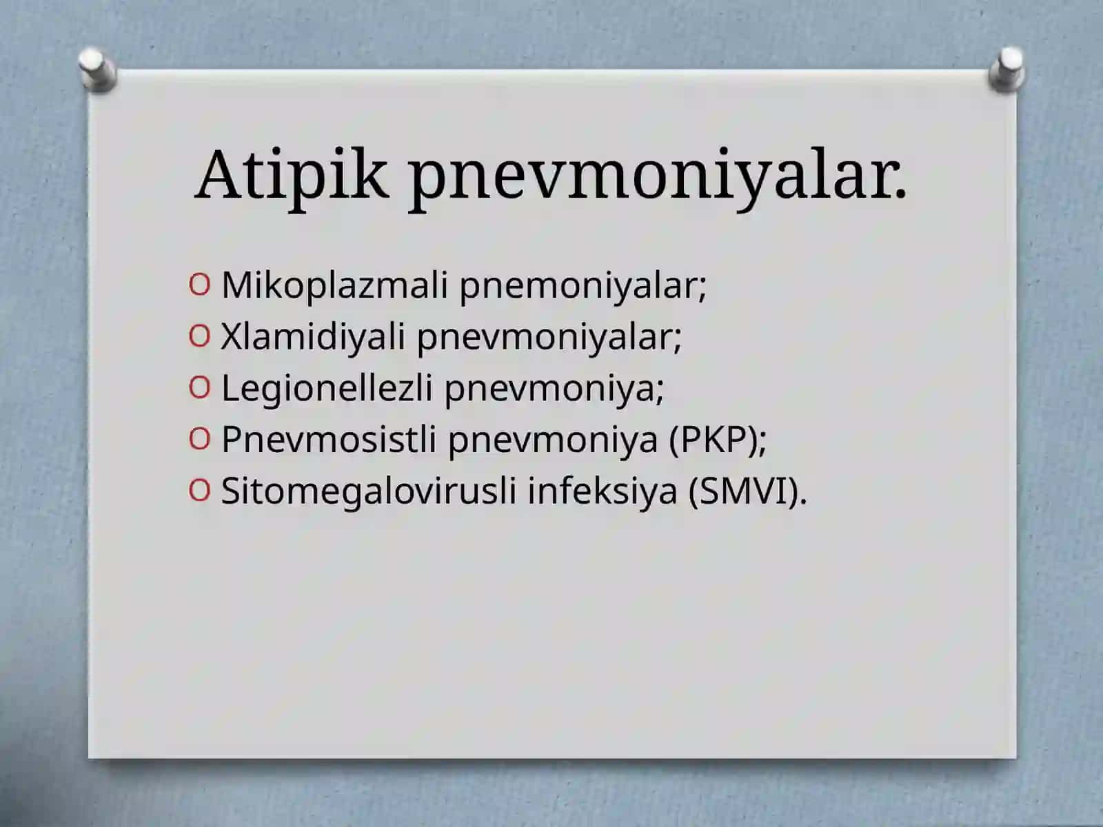 Atipik pnevmoniyalar 2