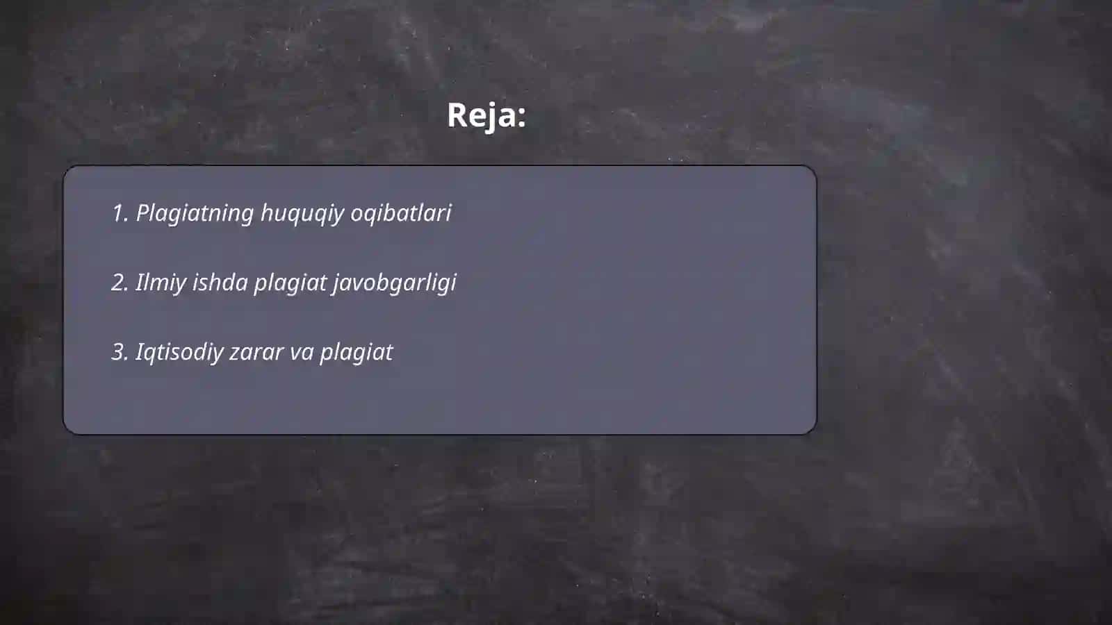 Huquqshunoslikning plagiat huquqiy oqibatlari 2