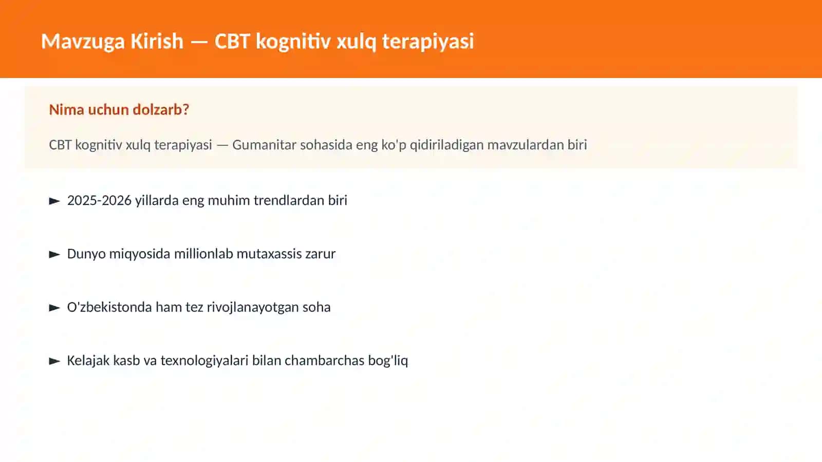 CBT kognitiv xulq terapiyasi 2
