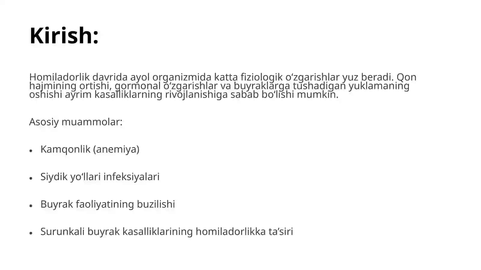 Homladorlik kamqonlik va buyrak kasalliklari 2