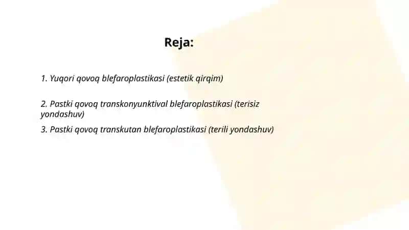 Yuqori qovoq blefaroplastikasi (estetik qirqim) 2