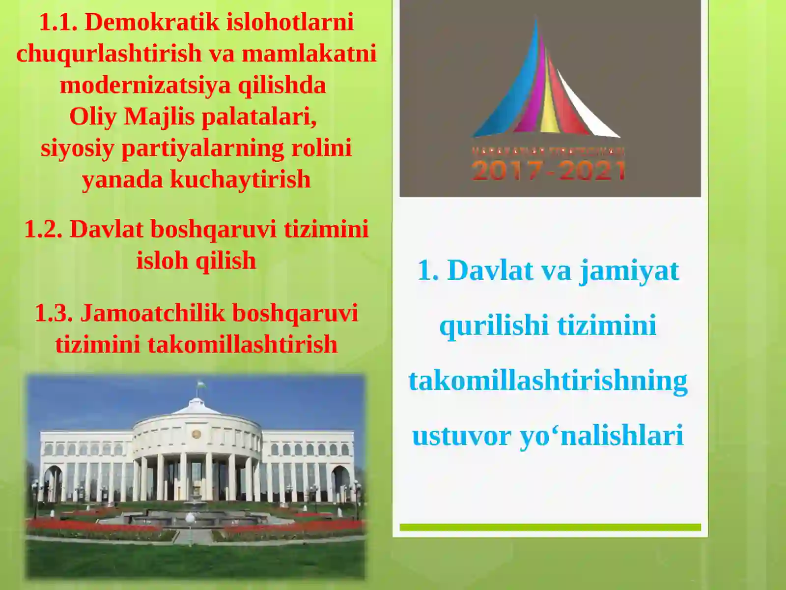 O‘zbekistonni rivojlantirish harakatlari 2