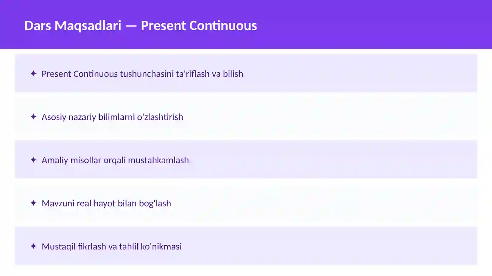 Present Simple 2