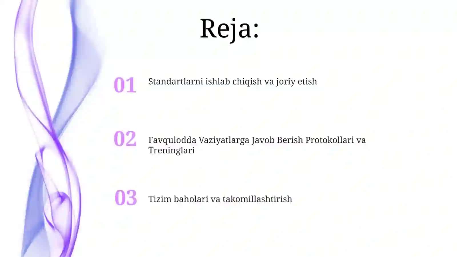 Favqulodda vaziyatlarda xavfsizlikni ta'minlash bo'yicha qabul qilingan davlat standartlari tizimi 2