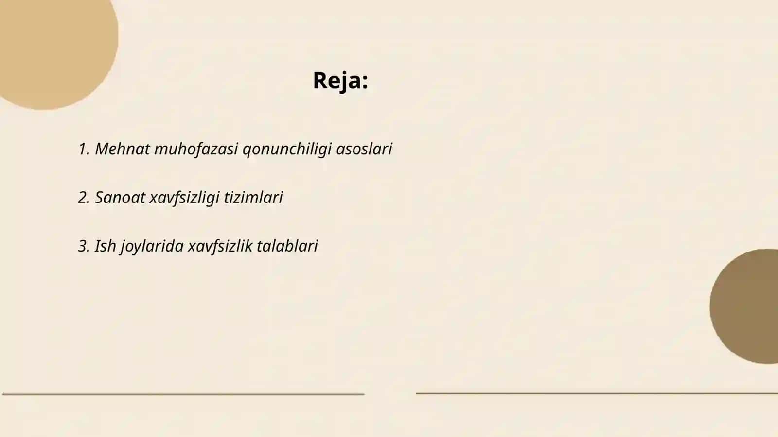 Mehnat muhofazasi qonunchiligi asoslari 2