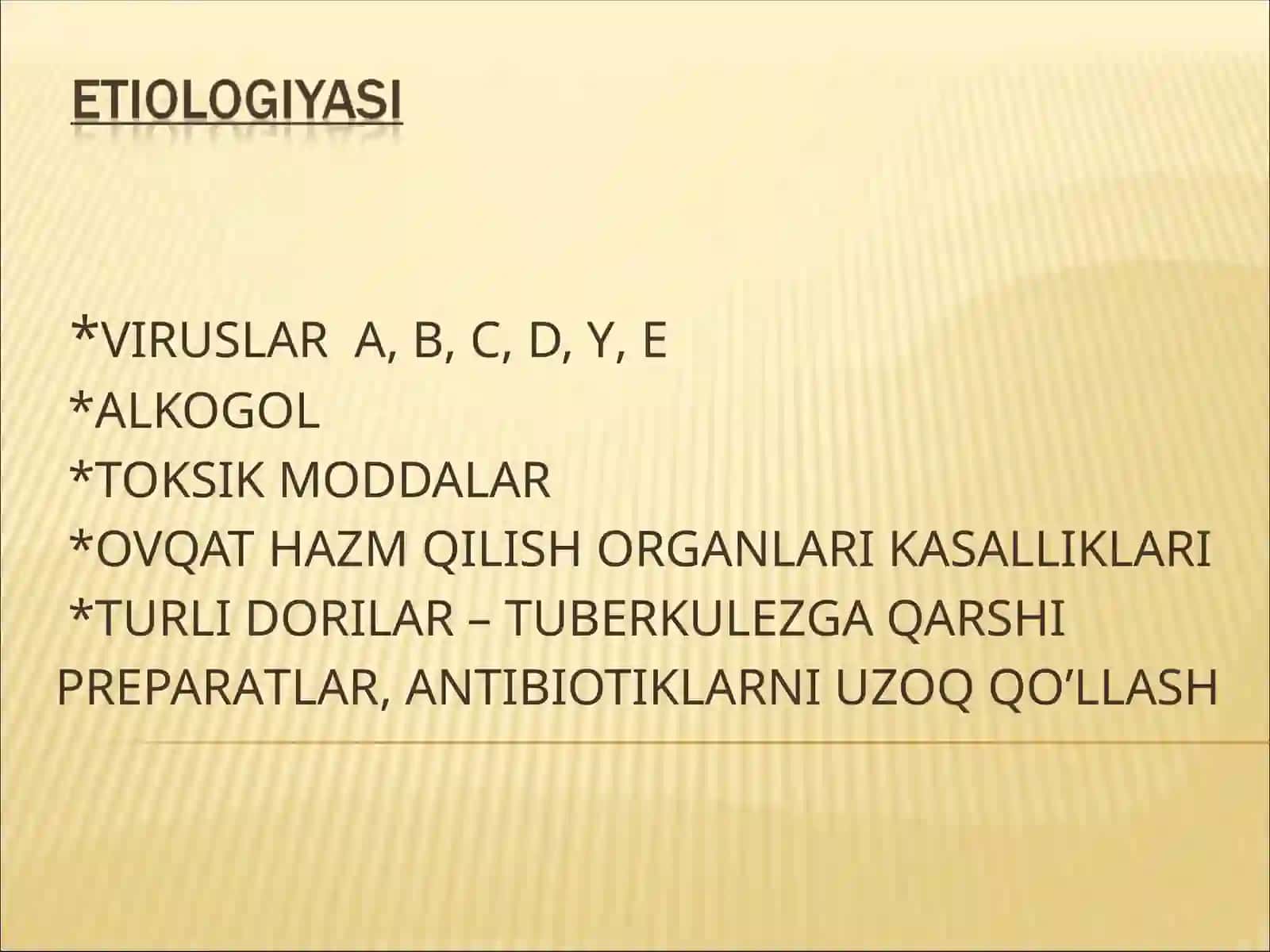 Surunkali gepatitbajardi: Bekmurodova Shaxzoda Pediatriya404-Aguruh 2