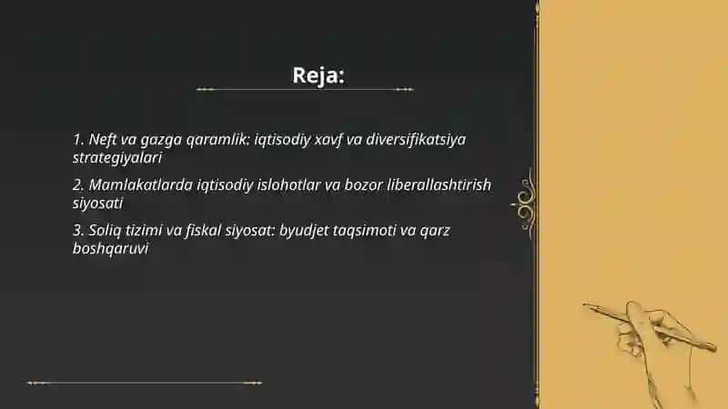 Arab mamlakatlaridagi iqtisodiy qarashlar 2