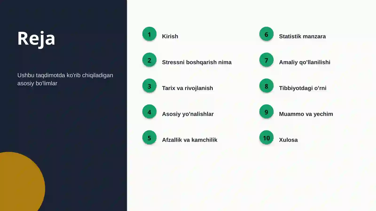 Stressni boshqarish 2
