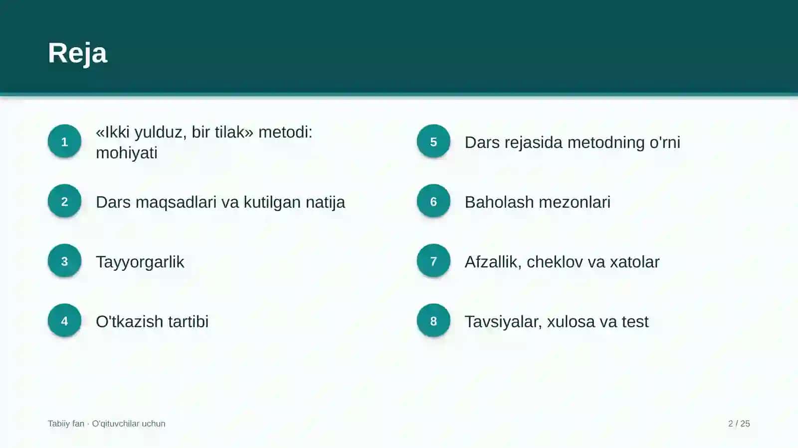 tabiiy fan darslarida ikki yulduz bir tilak metodidan foydalanish 5343 2