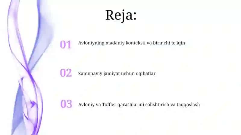 Abdulla Avloniyning Madaniyat To'lqinlari va Elvin Tofflerning 3-To'lqin Asarini Tahlil Qilish 2