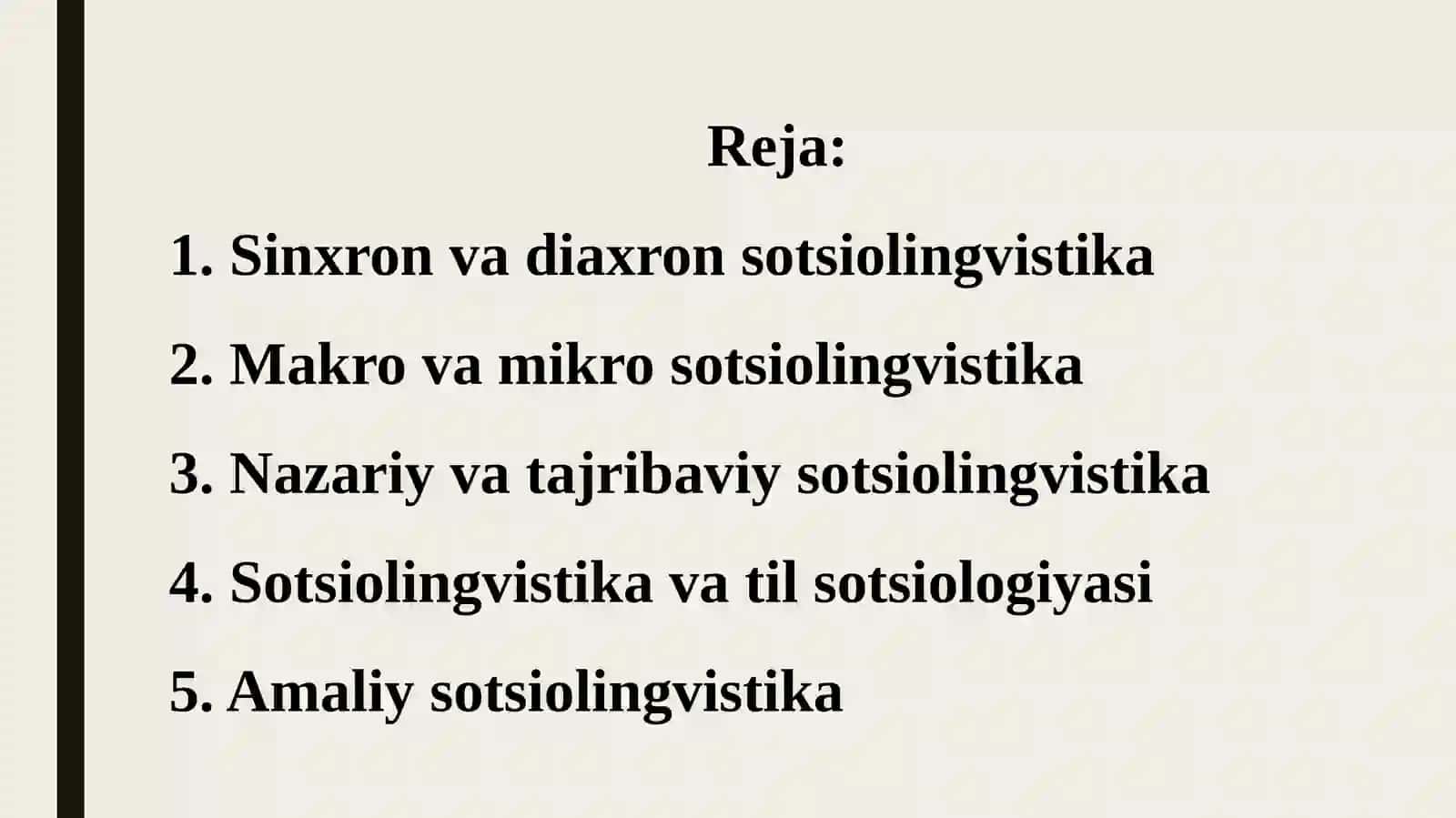 Sotsiolingvistika-ning asosiy yoʻnalishlari 2