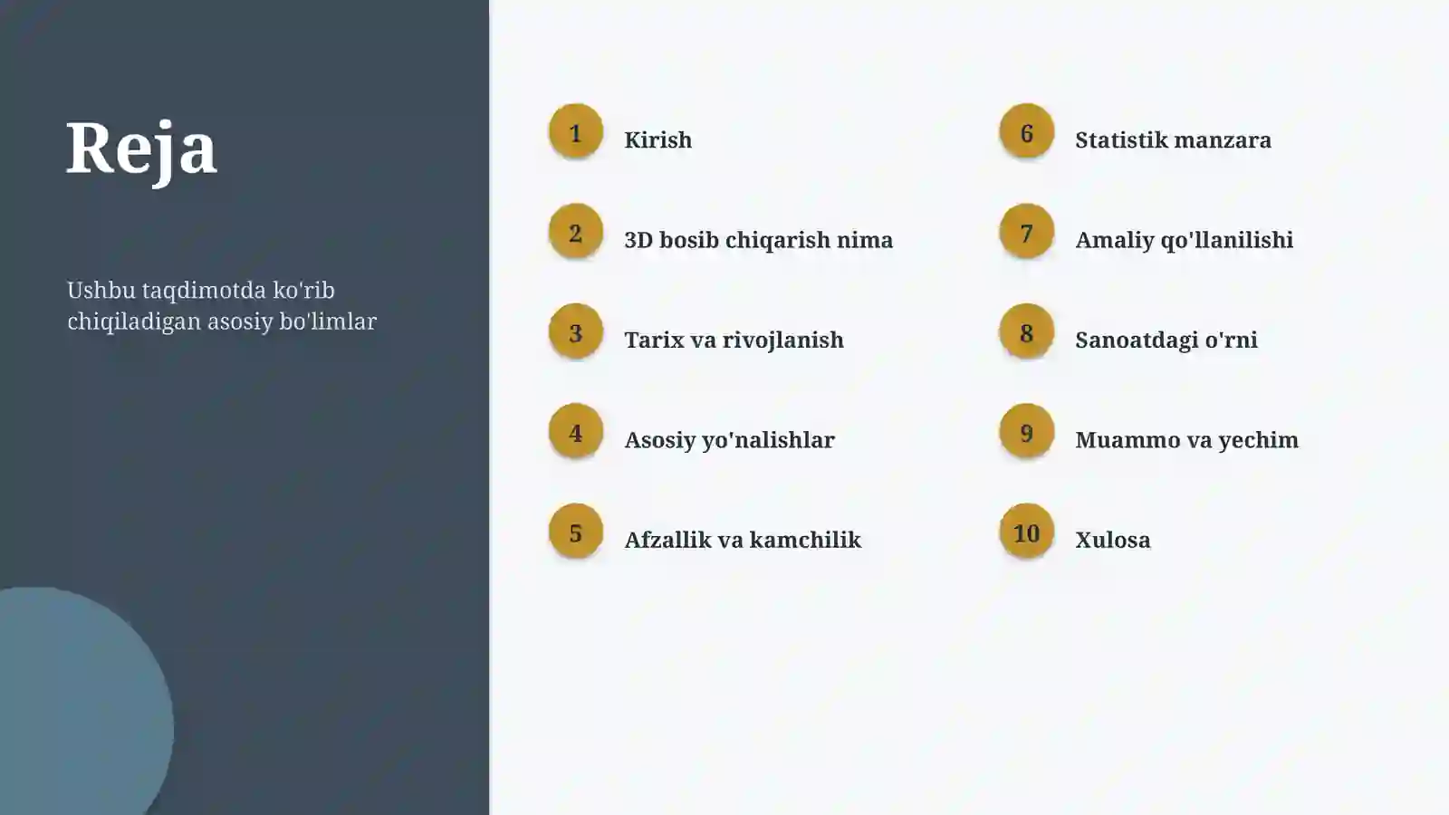 3D bosib chiqarish Metodlari va usullari 2