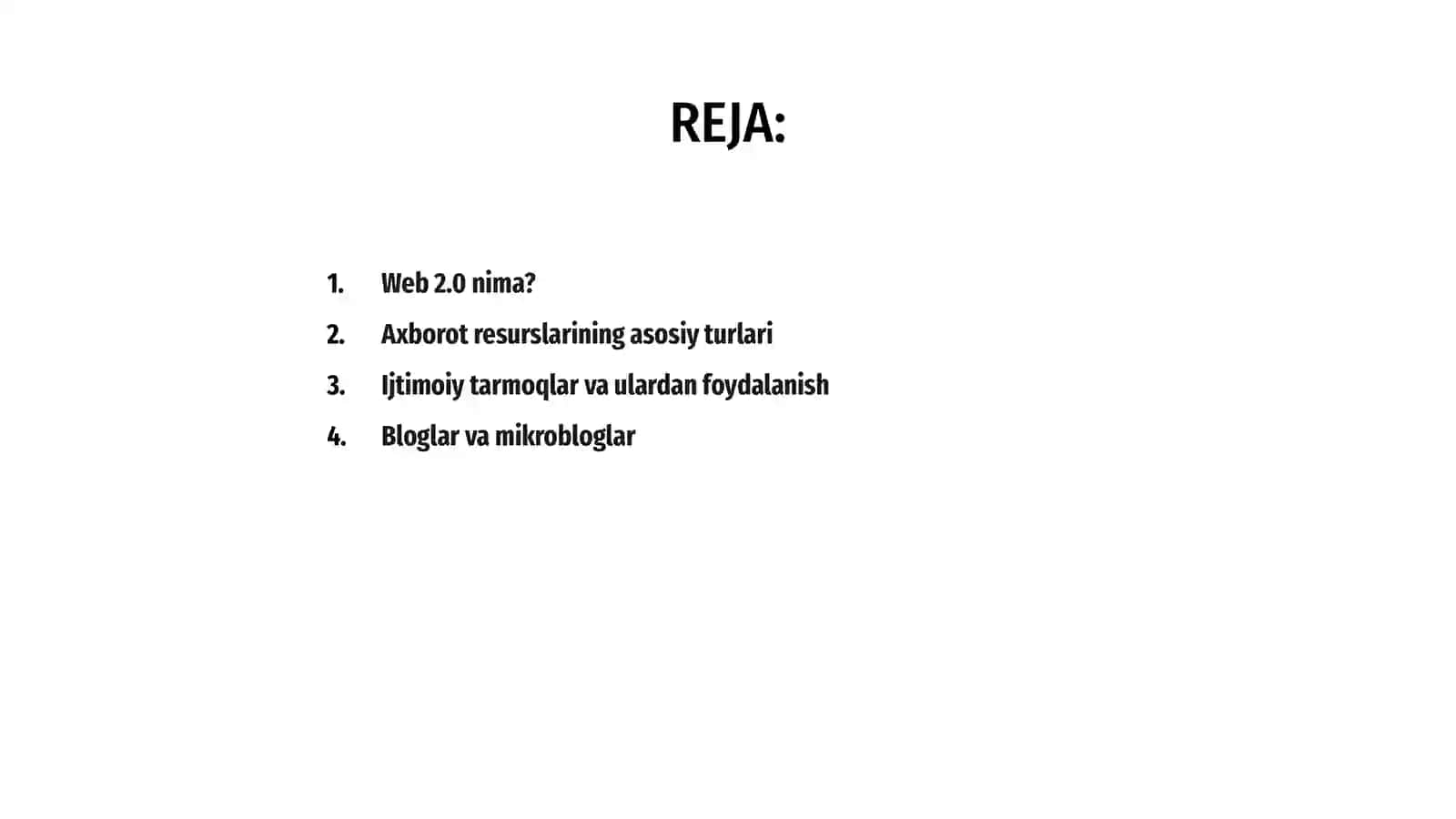 Internetdagi axborot resurslarining turlari (Web 2.0) 2