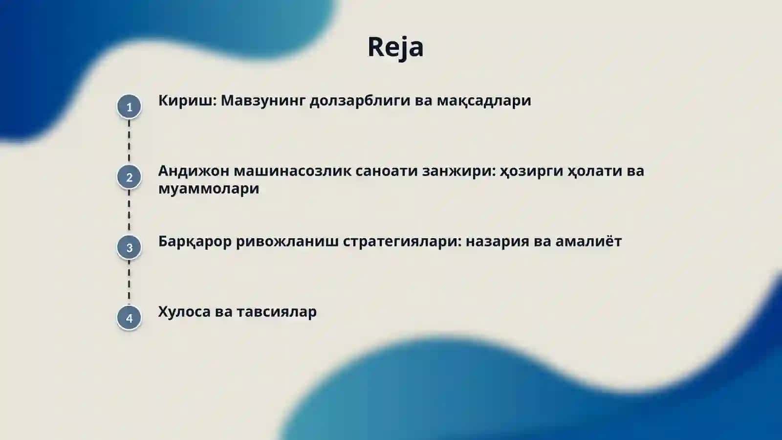 Tarmoqlarni barqaror rivojlantirish 2