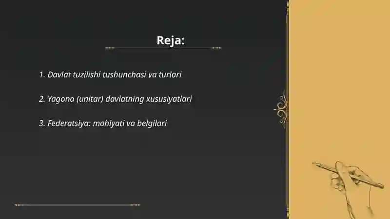 Davlatning tuzilish shakllari 2