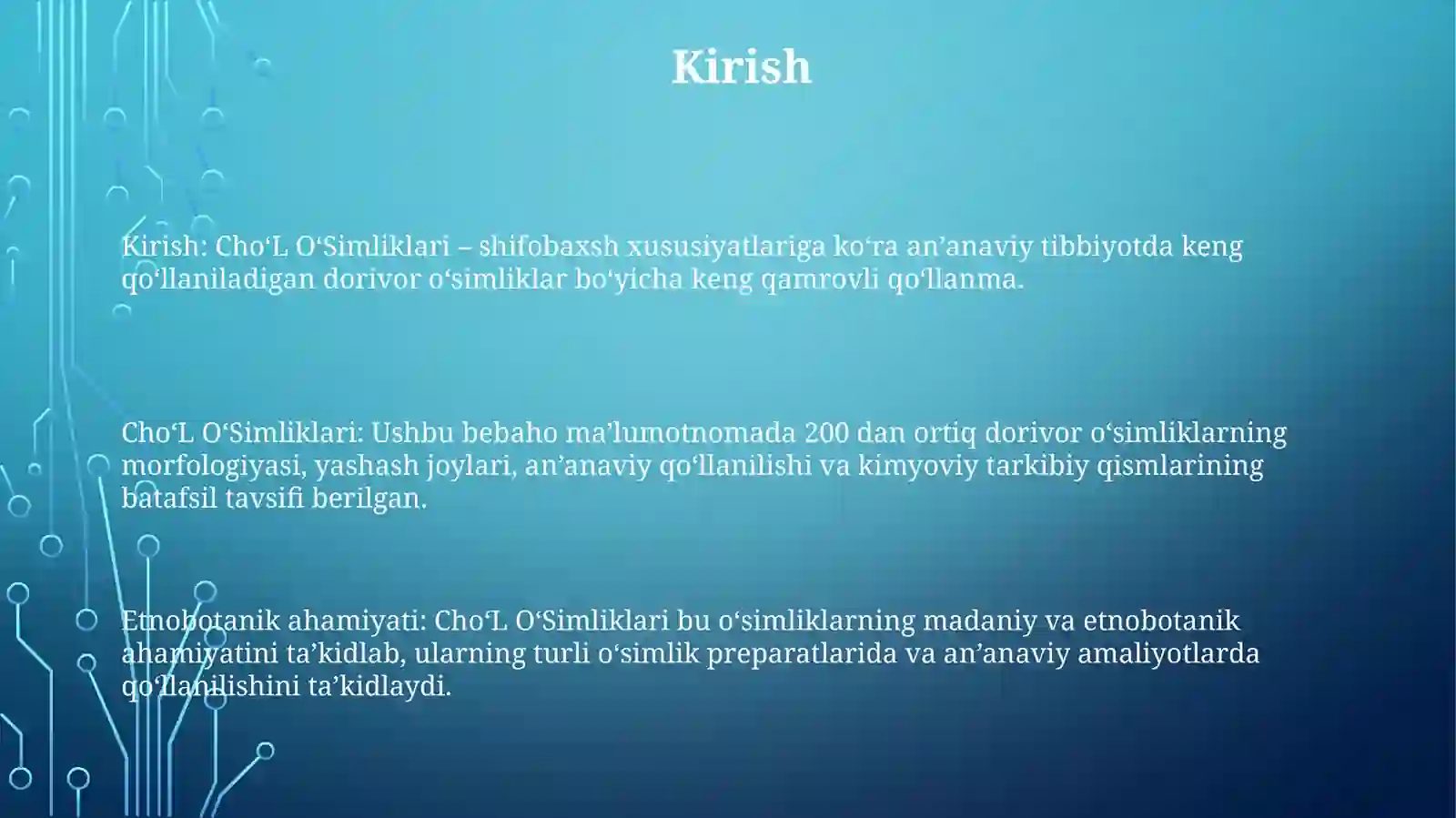 Cho‘L O‘Simliklari 2