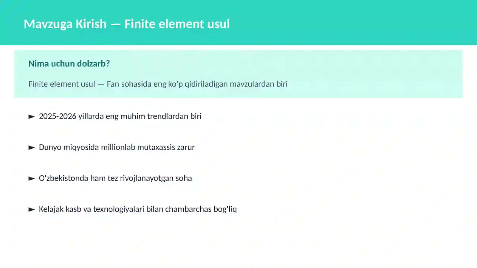 FAN | MATEMATIKA ZAMONAVIY 2