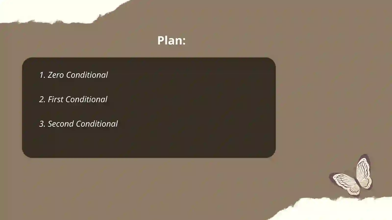 Zero Conditional 2