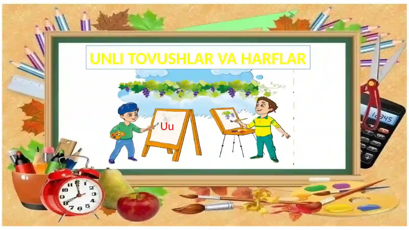 UNLI TOVUSHLAR VA HARFLAR 2
