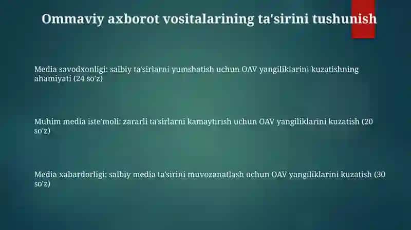 OAV Xabarlarini Monitoring Qilish 2