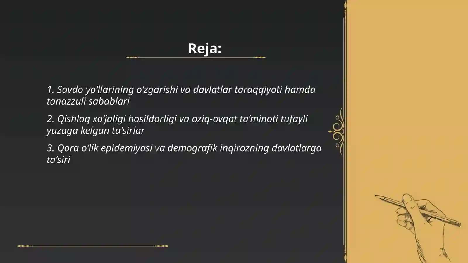 So'nggi o'rta asrlarda davlatlar taraqqiyoti va tanazzuli sababi 2