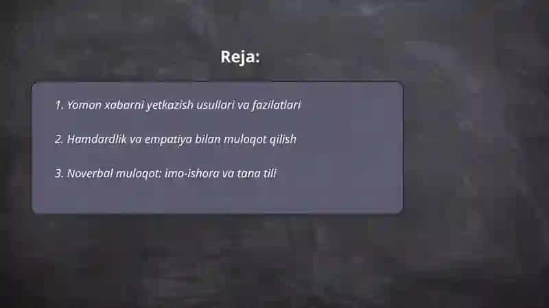 Ogʻir va oʻlayotgan bemorlar bilan muloqotning oʻziga xosligi 2