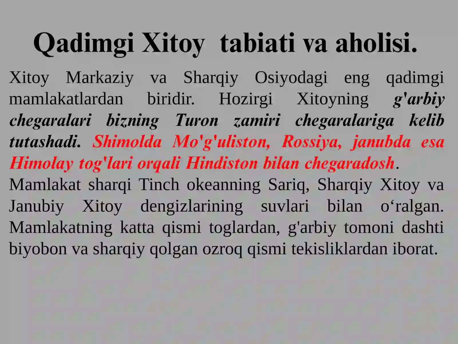 QADIMGI XITOY 2