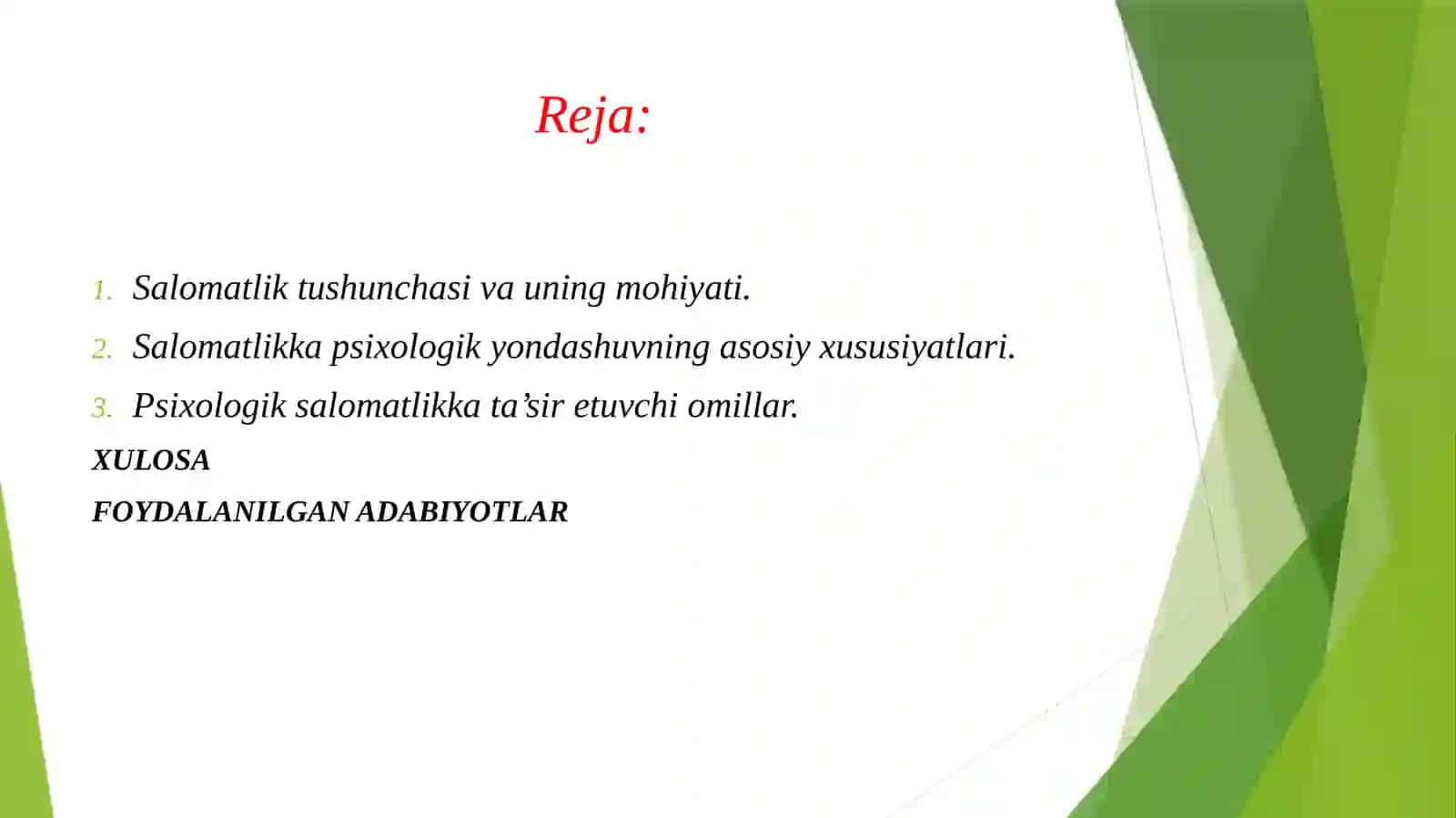 Salomatlik psixologik yondashuv va mezonlar 2