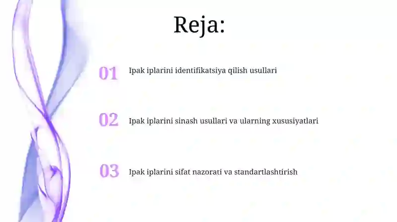 Ipak iplarini aniqlash va sinov usullari 2