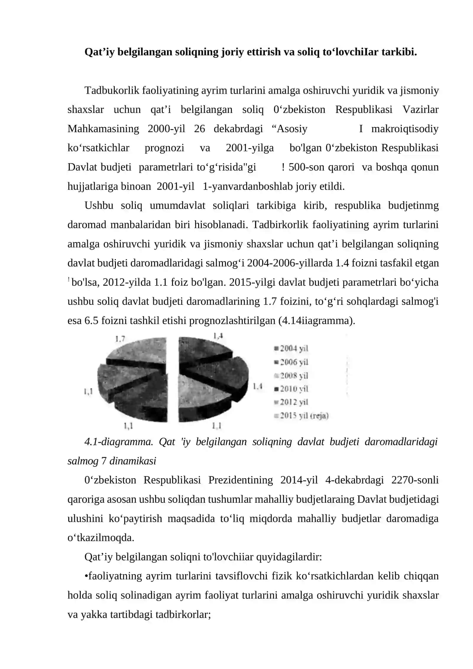 Tadbirkorlik faoliyati bilan shug’ullanuvchi jismoniy shaxslarni soliqqa tortish 2