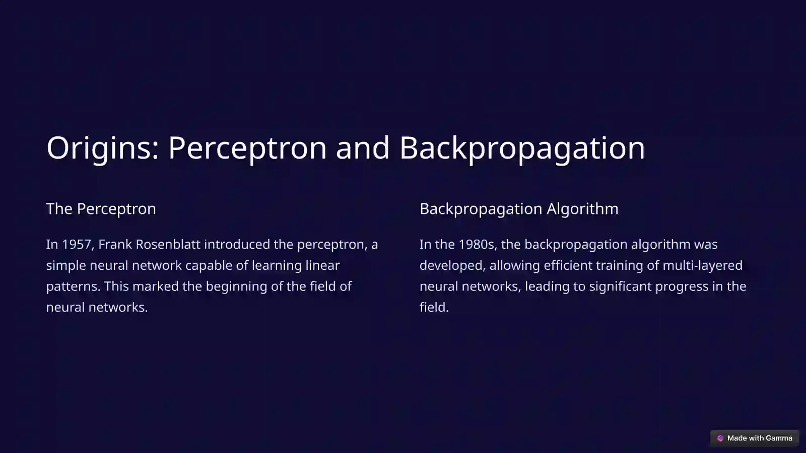 A Journey Through Deep Learning 2