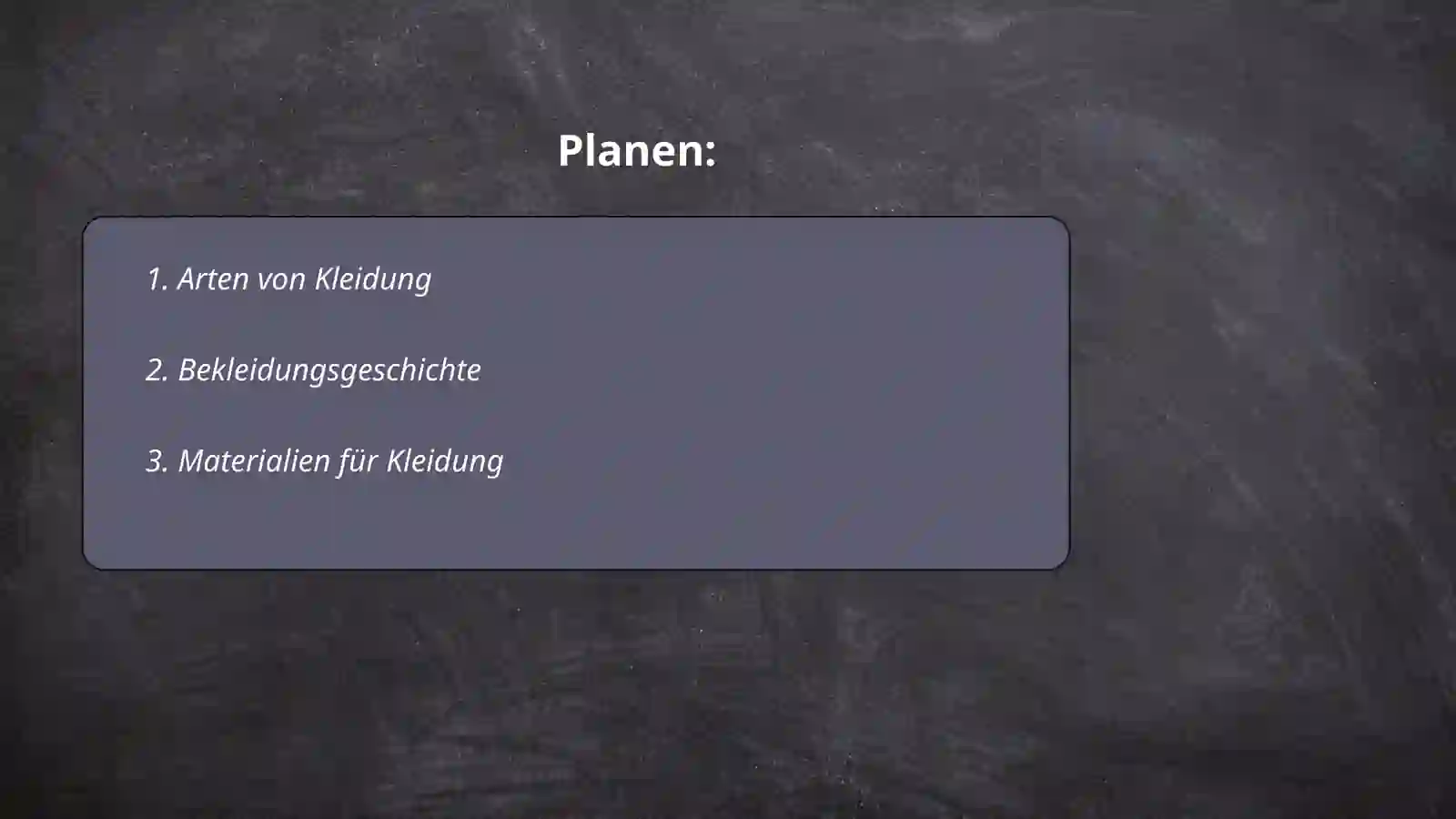 Kleidung 2