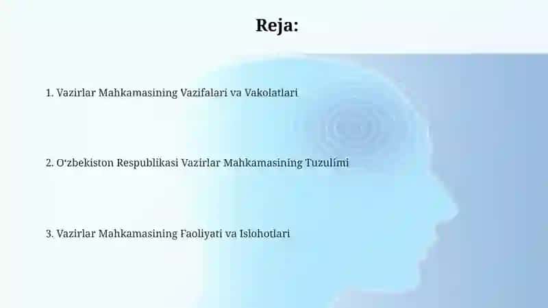 Oʻzbekiston Respublikasi Vazirlar Maxkamasi 2