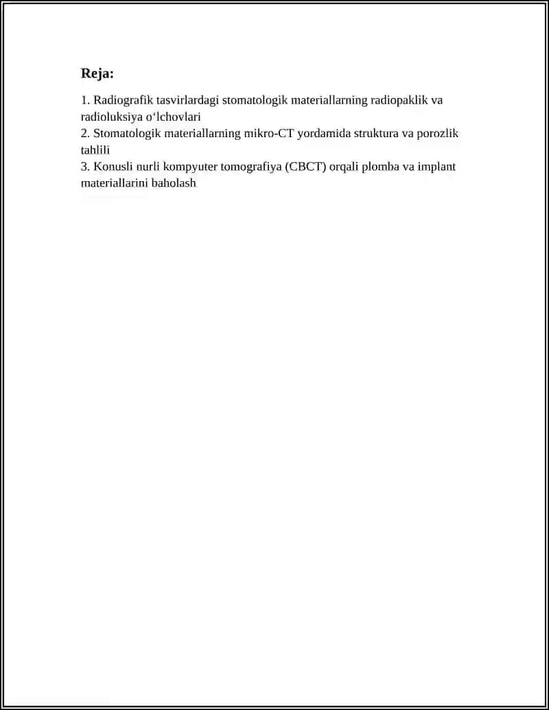 STOMATOLOGIK MATERIALLARNI TEKSHIRISHNING RADIATSION USULLARI 2