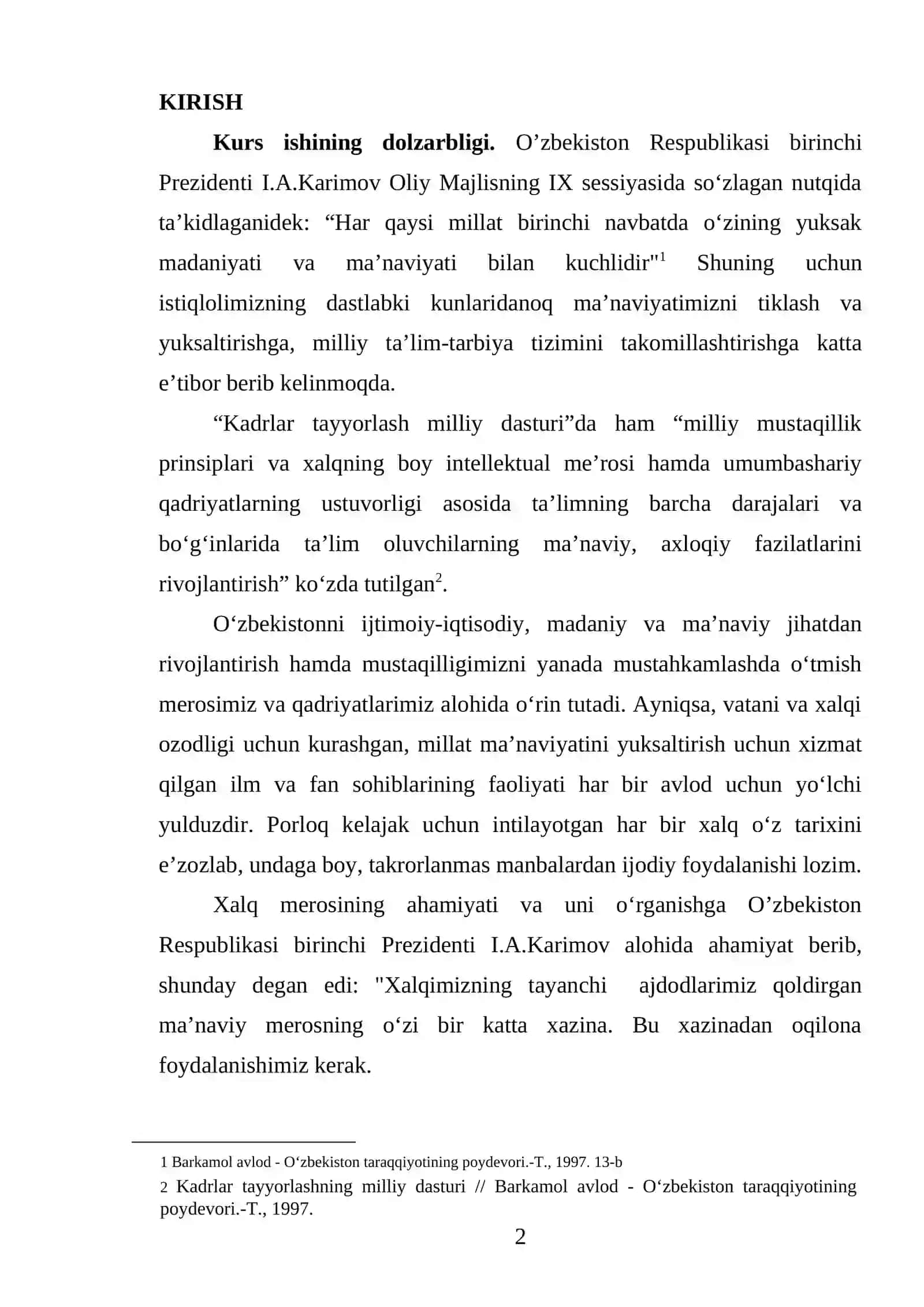 Fitrat asarlarida mustaqillik 2