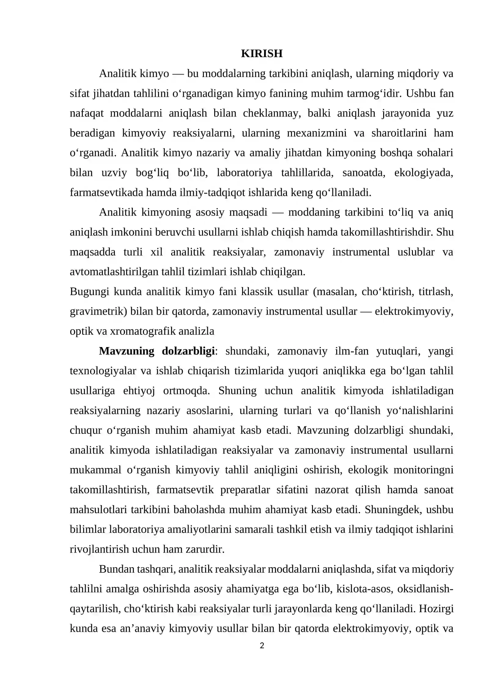 Analitik kimyo 2