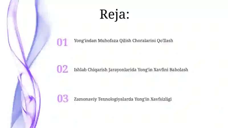 Zamonaviy Texnologiyalarda Yong'in Xavfsizligi 2